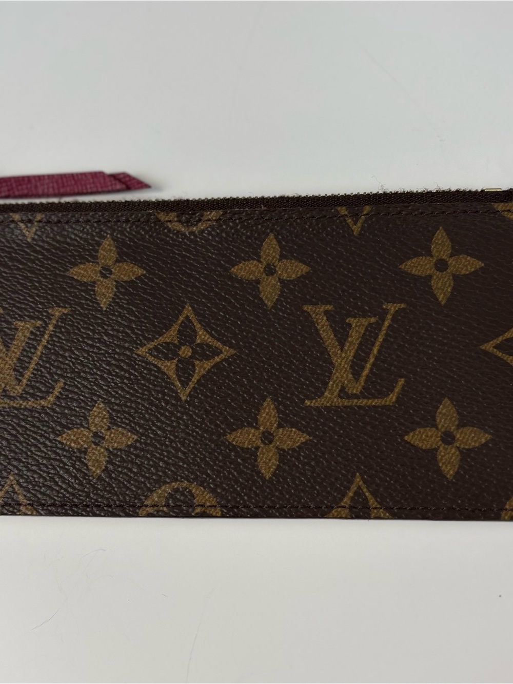 Louis Vuitton Pochette Felicie Brown Monogram Leather Card Holder